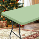Axyaa Waterproof Elastic Fitted Tablecloth for Camping and Parties