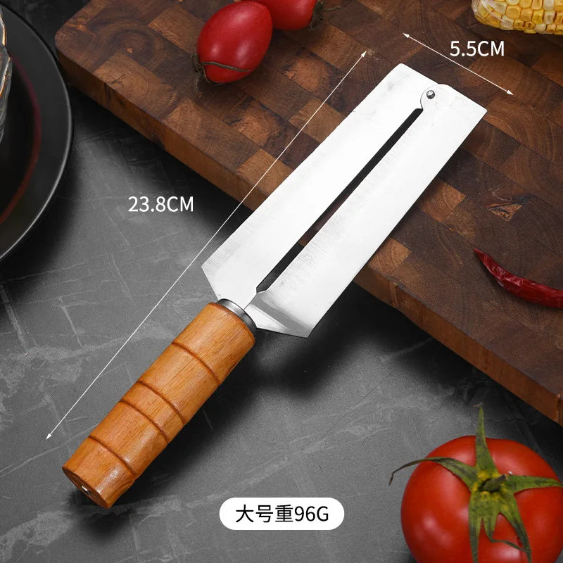 Axyaa Stainless Steel Pineapple & Sugarcane Peeler Cutter Knife - Kitchen Fruit Tool