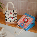Axyaa Cartoon Insulated Bento Bag for Office Workers, Large Capacity Lunch Box Storage Bag