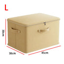 Storage Box with Lid by Axyaa: Foldable Organizer Bag for Closet Quilts & Clothes