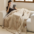 Axyaa Aerobic Rabbit Velvet Jacquard Double-Sided Blanket