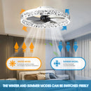 Axyaa 6-Speed Ceiling Fan with LED Light, 3-Color Wind, Home Decoration