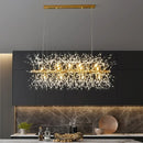 Axyaa Nordic Crystal Dandelion Chandelier Pendant Light for Kitchen Island Dining Room