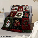 Axyaa Christmas Plaid Flannel Blanket: Ultra-Soft Bedspread/Throw, Cozy Winter Accent