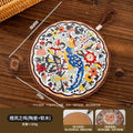 Axyaa Non-slip Plate Mat: Retro Heat Resistant Enamel Casserole & Pot Insulation