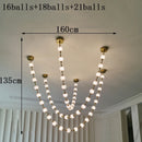 Axyaa Nordic Stair Chandelier Pendant Ceiling Light for Living Room and Dining Room