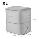 Axyaa Self Compression Duvet Storage Bag: Large Capacity Heavy Duty Moving Organizer