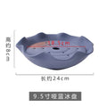 Axyaa Ceramic Sashimi Ice Tray for Molecular Cuisine and Artistic Presentation
