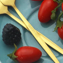Axyaa Stainless Steel Mini Fork Set for Desserts and Salads