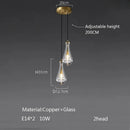 Axyaa Large Water Droplets Glass LED Chandelier for Modern Living Spaces