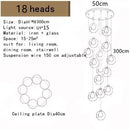Axyaa Branch Chandelier for Living Room Staircase, Simple Bar Pendant Light for Shop Duplex Floor