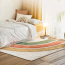 Axyaa Rainbow Fluffy Soft Carpet for Living Room Bedroom Decor