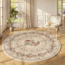 Axyaa French Round Carpet: Non-Slip, Waterproof, Anti-Fouling Rug for Living Room, Bedroom, and Sofa