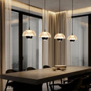 Axyaa Black LED Pendant Light Chandelier for Bedroom Living Room - Nordic Decor