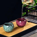 Axyaa 150ml Kiln Ceramic Teacups Set for Kung Fu Style Coffee and Tea