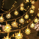 Axyaa Moon Star LED String Lights - Christmas Wedding Room Desk Decor