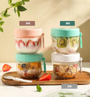 Axyaa Breakfast Cup Set with Spoon, Yogurt Bowl, Milk Cup, and Salad Cup