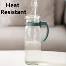 Axyaa Glass Water Kettle Pitcher with Handle and Lid