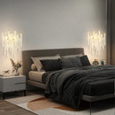 Axyaa Luxury Gold Crystal Wall Lamp for Living Room Bedroom Kitchen Stairs