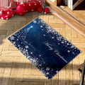 Axyaa Christmas Snowflake Pattern Holiday Door Mat for Home Decoration