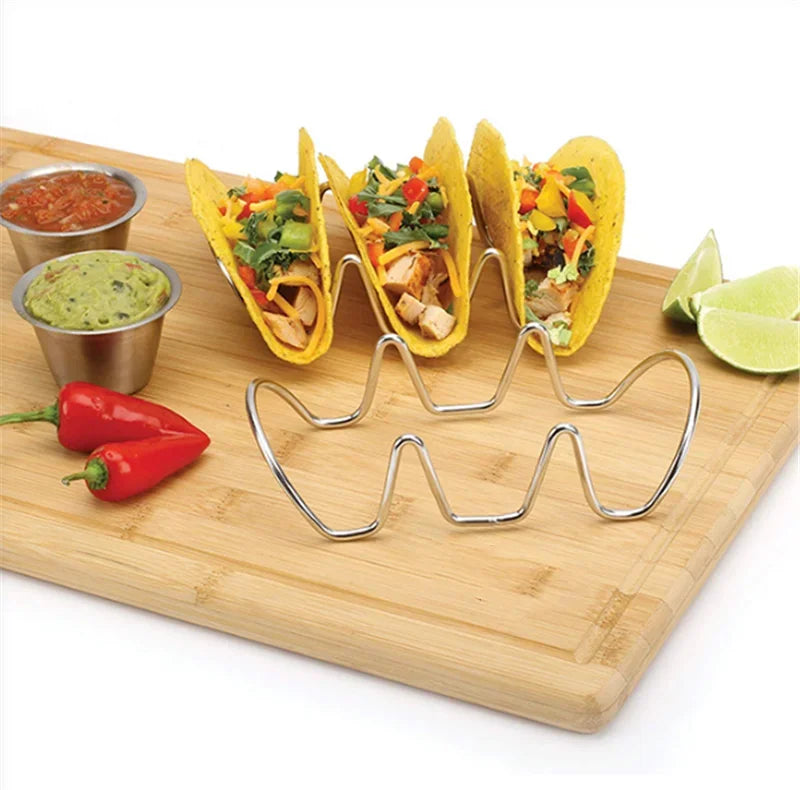 Axya Taco Pancake Cake Holder Rack - Kitchen Cooking Fry Basket Colander