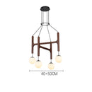Axyaa Retro Nordic Walnut Pendent Lamp for Living Room and Bar Counter