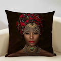 Axyaa African Lady Sofa Pillow Cover: Stylish Decor for Bedroom, Hotel, Cafe