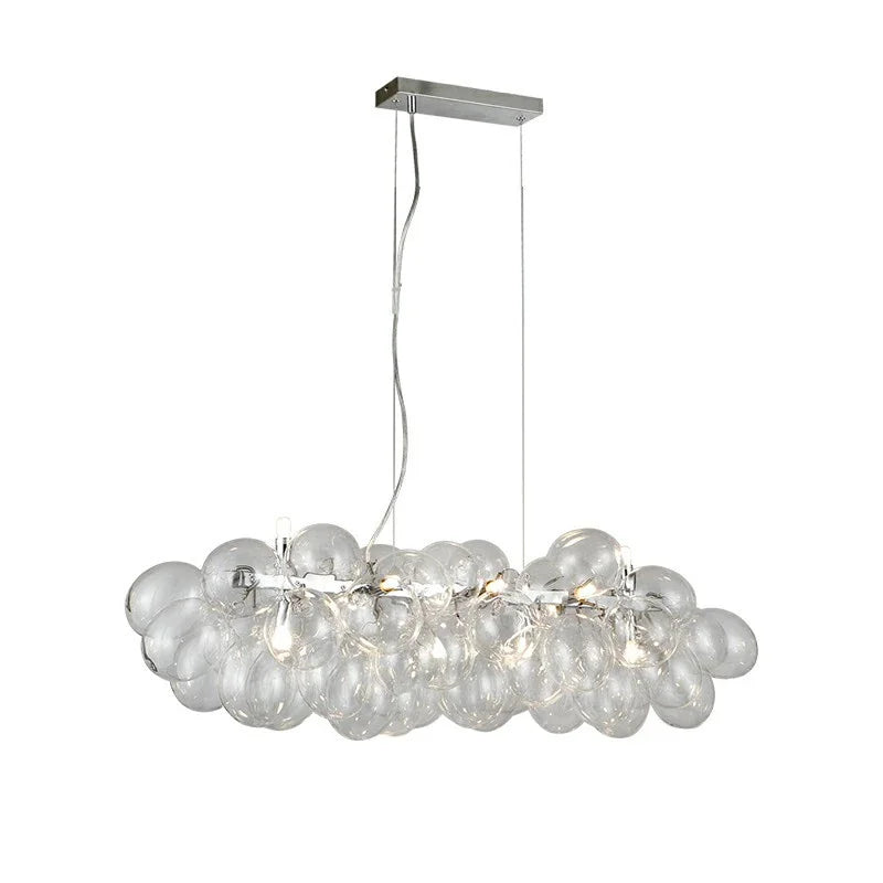 Axyaa Bubble Glass LED Chandelier Lighting for Living Room Home Decor