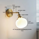 Axyaa Nordic LED Wall Light Fixture Indoor Bathroom Stair Bedroom Bedside Wall Lamp