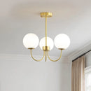 Axyaa Iron and Glass Pendant Lamp - Modern Luxury for Living, Bedroom, Dining Room