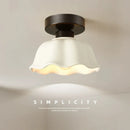 Axya Modern Nordic White Glass Ceiling Chandelier LED Light
