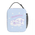 Axyaa Cinnamoroll Insulated Lunch Bag: Portable Thermal Cooler for Travel & Work.