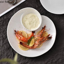Axyaa Conch Shape Ceramic Snack Plate Set for Molecular Cuisine Dining