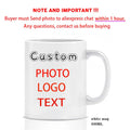 Personalized Photo Mug, Family, Kids, Lovers, Logo, Text Mugs by Axyaa