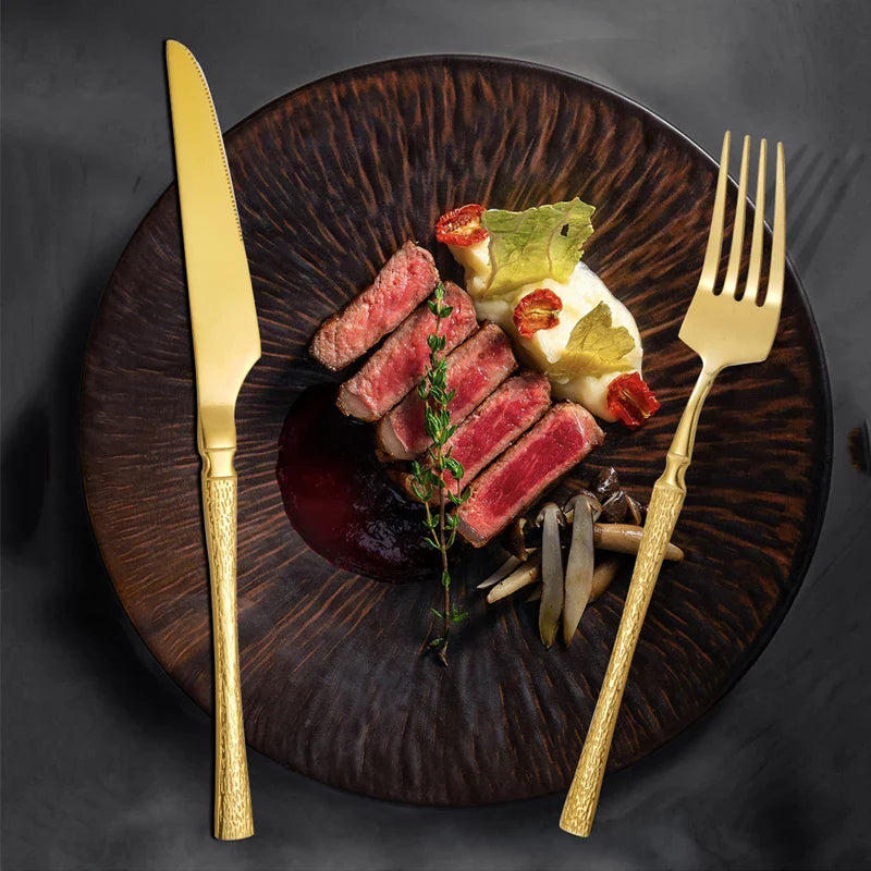 Axyaa Stainless Steel Tableware Set for Various Occasions