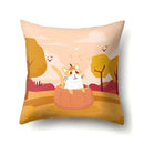Axyaa Geometric Cat Dog Print Polyester Pillow Cover 45x45cm