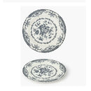 Axya Ceramic Dinner Plate with Hand-painted Rose Print - Vintage Western Steak Tableware