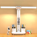Axyaa LED Desk Lamp: Dimmable 2 Heads, 180° Rotate, Foldable, Eye Protection
