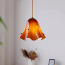 Axyaa Small Flower Glass Pendant Light for Bar, Study, Bedside, Living, Dining Room