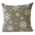 Axyaa Christmas Throw Pillow Covers - Zigzag Reindeer Red Pillowcase