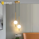 Axyaa Long Line Black/Gold Pendant Light for Bedroom and Living Room Wall Decor