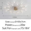 Axyaa Sunflower Chandelier LED Ceiling Light for Home Illumination