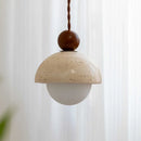 Axyaa Wabi Sabi LED Pendant Lamp Yellow Travertine Hanglamp for Home Decoration