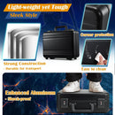 Axyaa Aluminum Trading Card Case with Individual Slots and TSA Locks