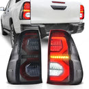 Axyaa Tail Lamps for Toyota Hilux Revo 2015-2022: Driving, Running, Turn, Brake, Reverse Lights
