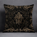 Axyaa Black Gold Plant Design Pillowcase for Elegant Home Decor