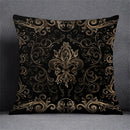 Axyaa Black Gold Plant Design Pillowcase for Elegant Home Decor