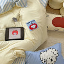 Axyaa Pup Print Cotton Bedding Set: Soft & Comfortable Duvet Cover with Sheet
