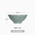 Axyaa 5-inch Ceramic Bowl - Vintage Aesthetic, Ice Cracks Design