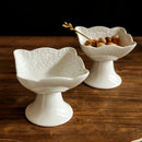 Axyaa Ceramic Dim Sum Plate Pastry Tray Snack Plate